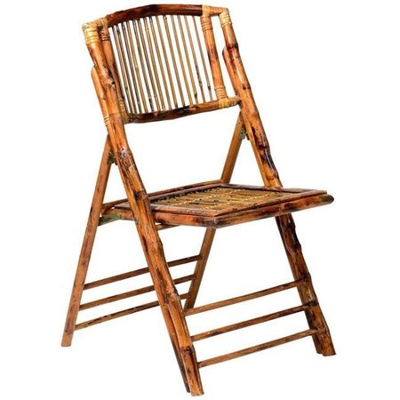 COMMERICAL SEATING PRODUCTS Commerical Seating Products BO-100-SB-WEB1 American Classic Bamboo Folding Chair - 34 x 18.25 x 21.5 in. BO-100-SB-WEB1